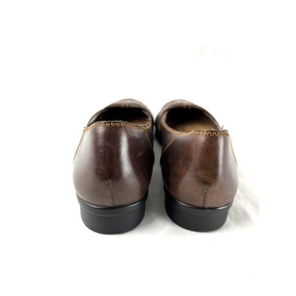 Clarks Brown Top Stitch Design Flats, Women's Size 10M - Picture 6 of 8